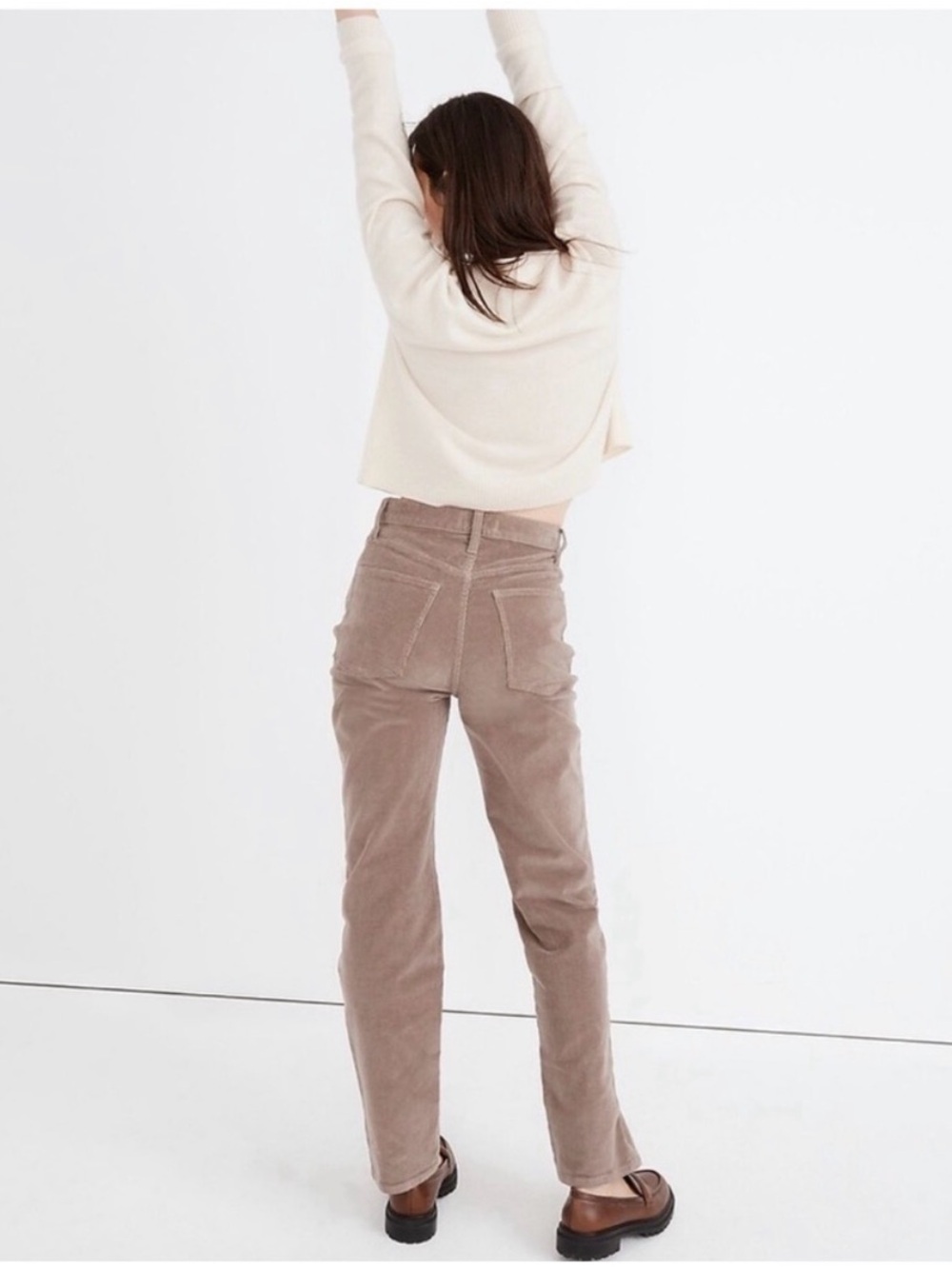 Madewell perfect vintage straight jeans Women's Corduroy size 25